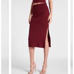 Express Midi Sweater Pencil Skirt - XS